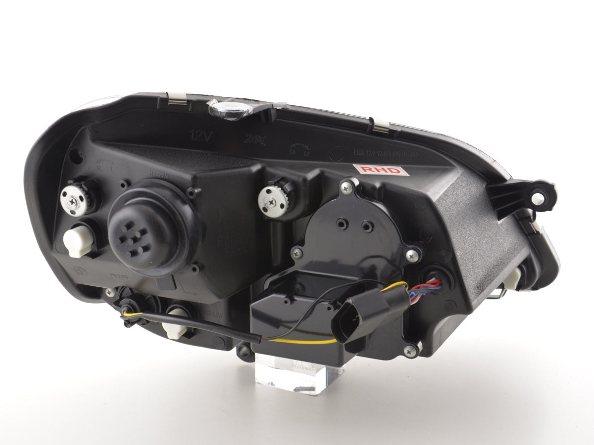 Scheinwerfer Set Daylight LED TFL-Optik VW Polo Typ 9N3 05-09 chrom für Rechtslenker Scheinwerfer Set Daylight LED TFL-Optik VW Polo Typ 9N3 05-09 chrom für Rechtslenker